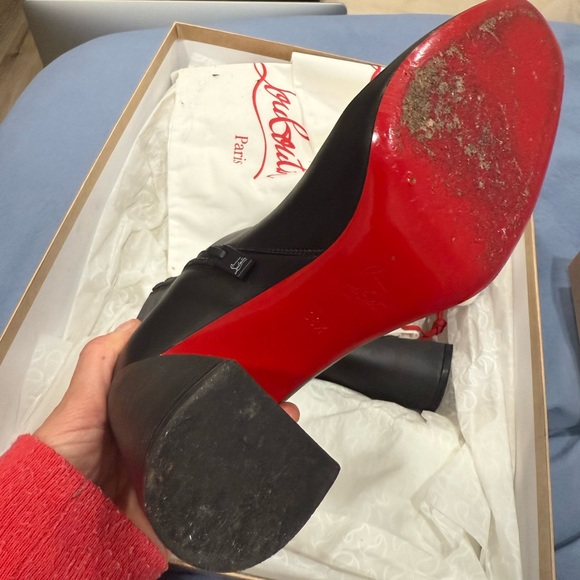 Christian Louboutin Black Ankle Booties - Picture 6 of 9